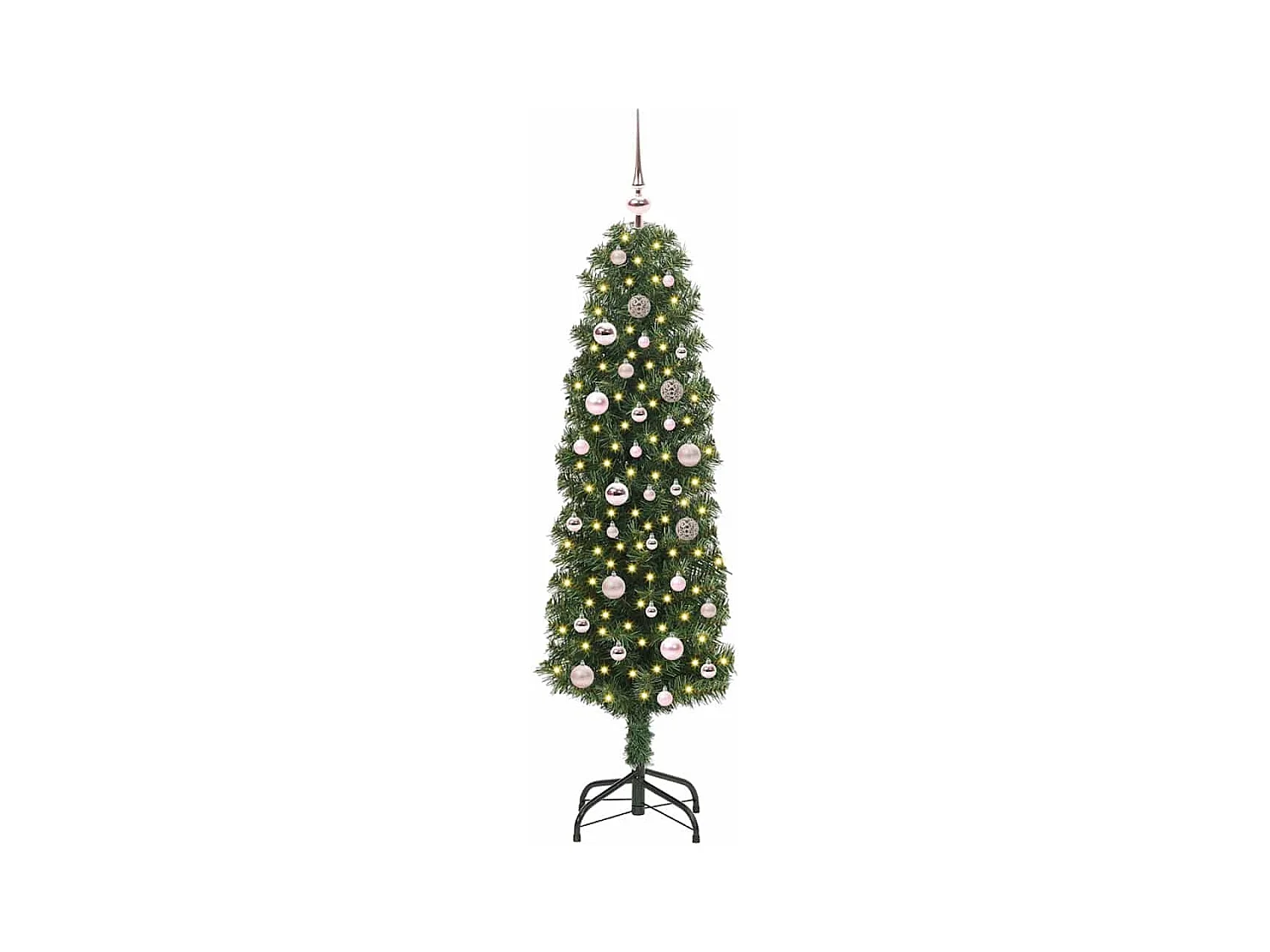 Árbol de Navidad artificial Verde 150 cm PVC, Acero y Plástico
