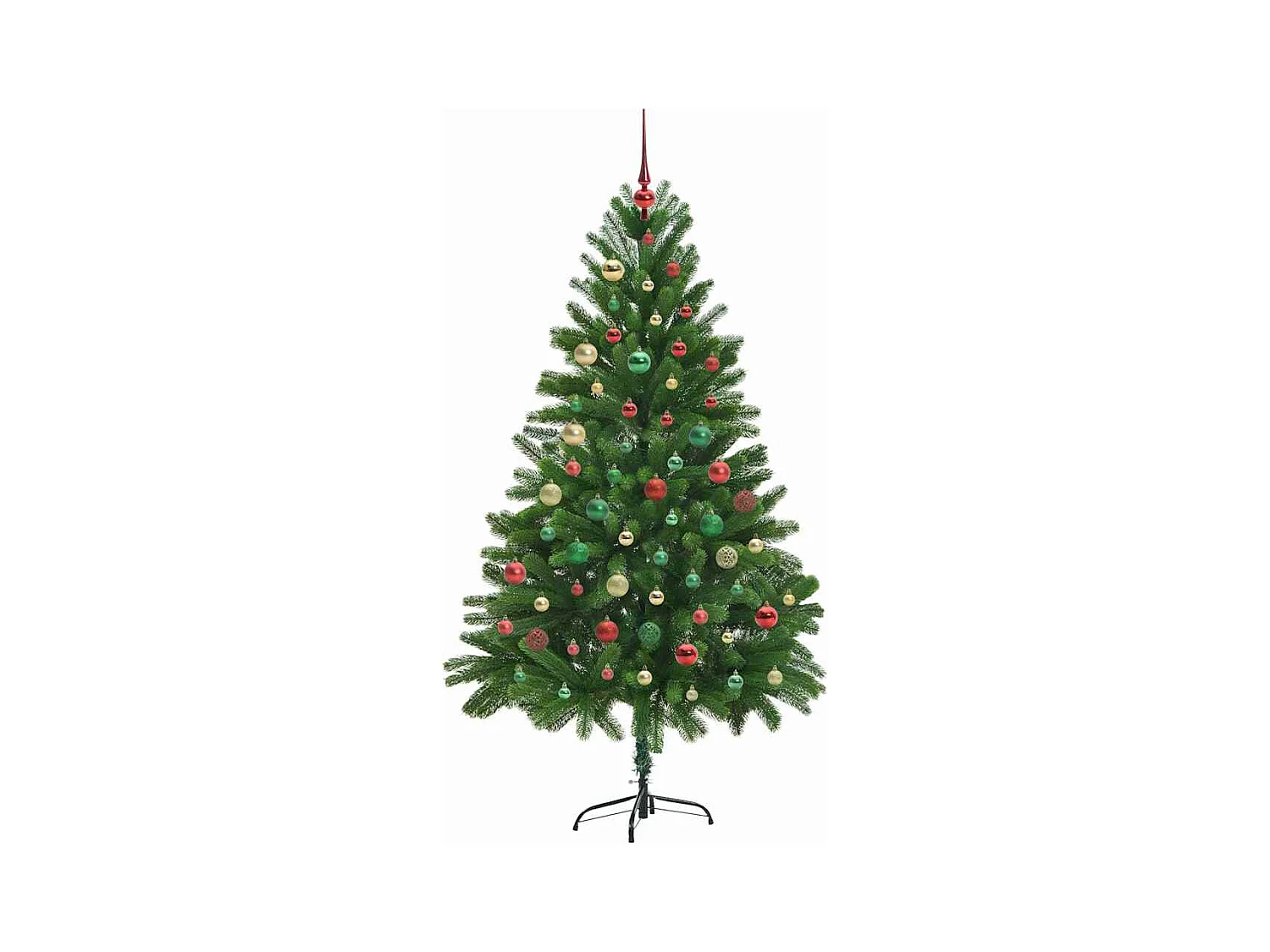 Árbol de Navidad con 300 LED con soporte Verde 180 cm PE