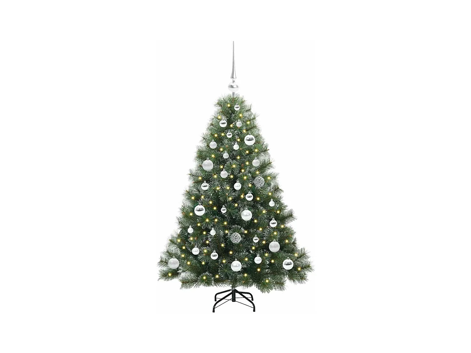 Árbol de Navidad artificial con 150 LED Verde 120 cm PE y PVC