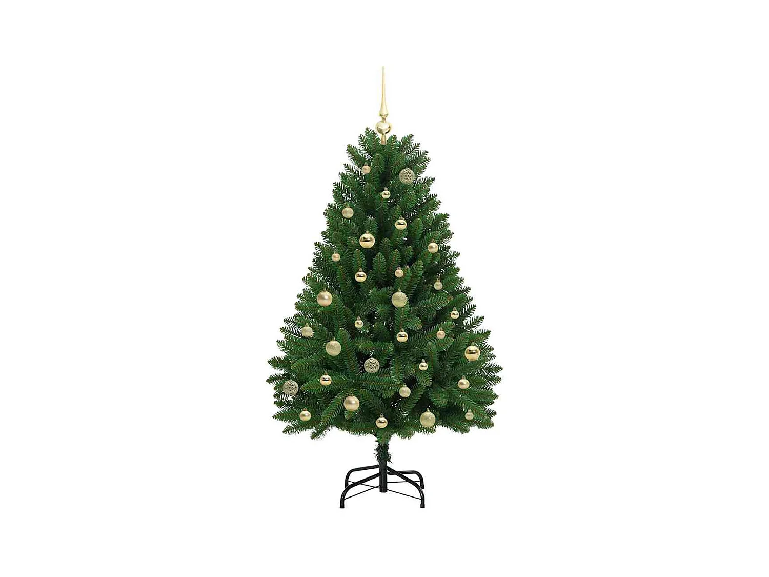 Árbol de Navidad artificial Verde 150 cm PVC y Metal