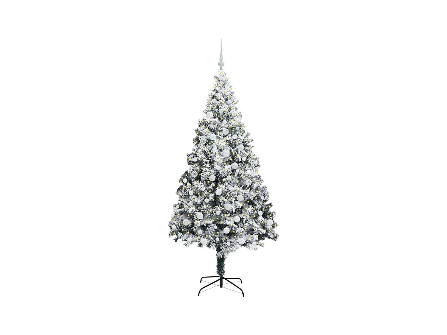 Árbol de Navidad artificial Verde 180 cm PVC y Acero y Plástico