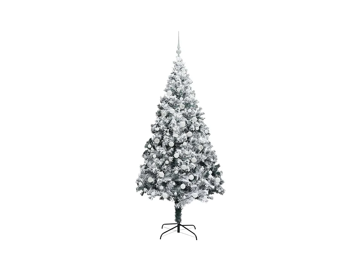 Árbol de Navidad artificial Verde 180 cm PVC y Acero y Plástico