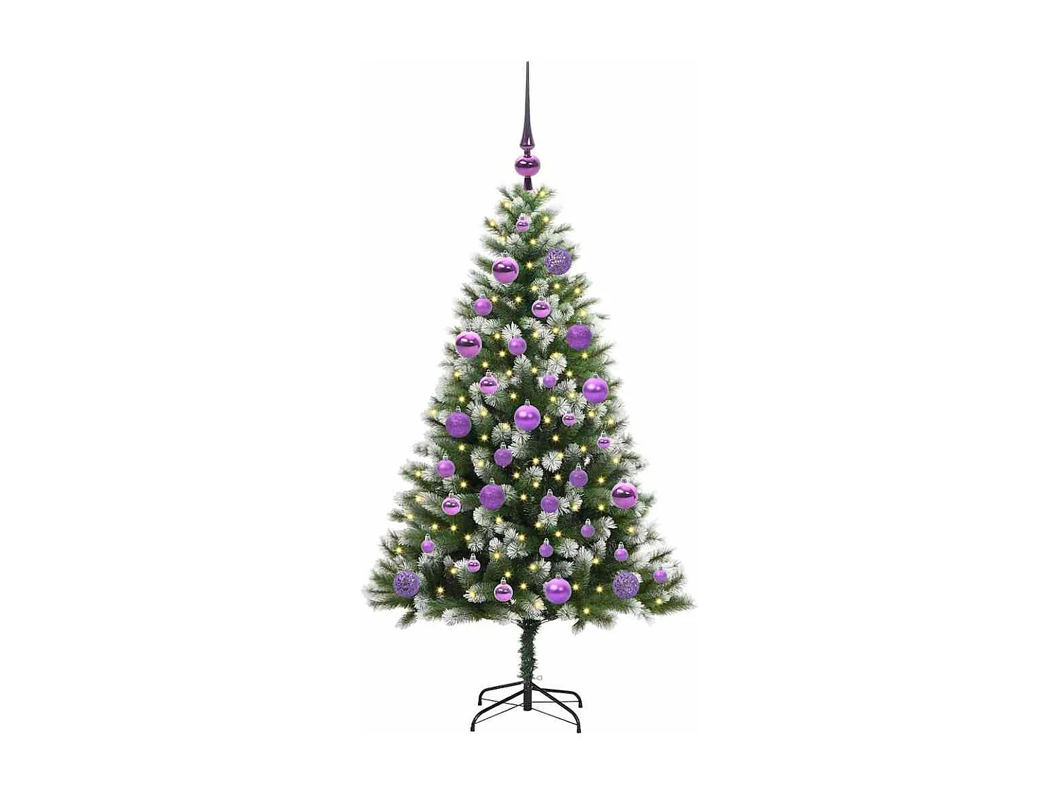 Sapin de Noël artificiel à charnière avec neige en flocons