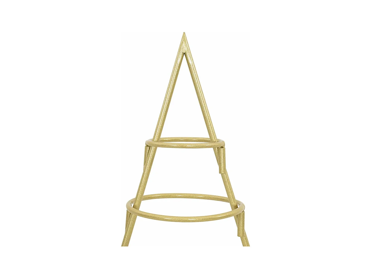 Arbre de Noël en métal Doré 125 cm Acier peint par poudre