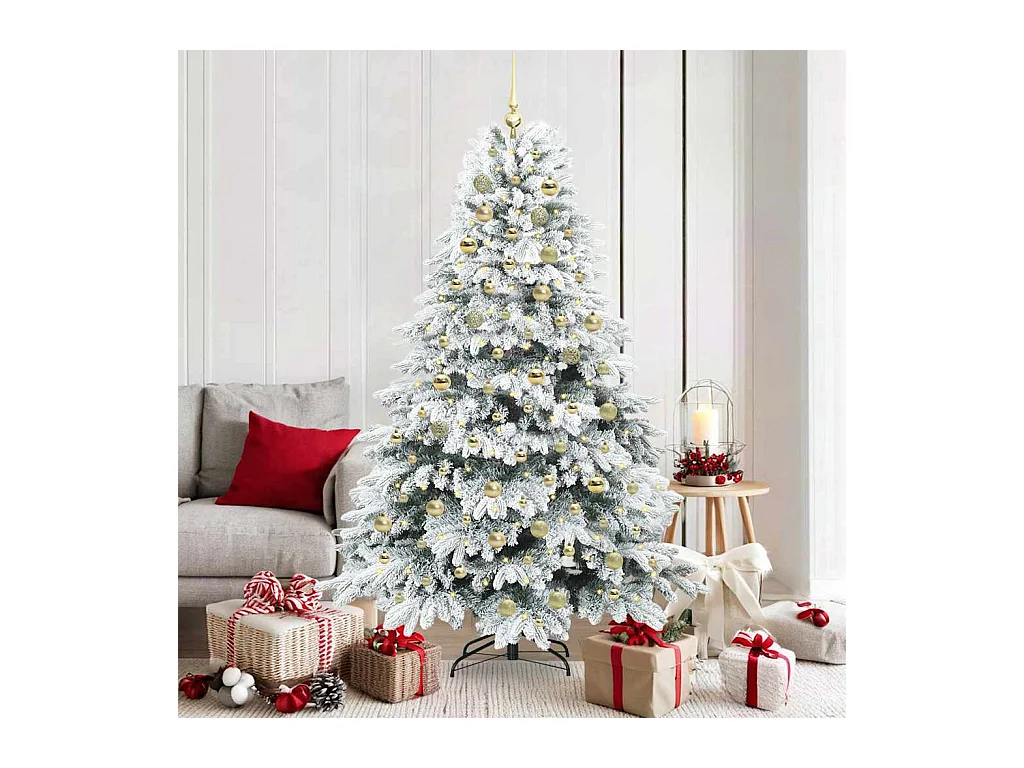 Árvore de Natal Artificial com 300 LEDs Verde 180 cm PE e PVC