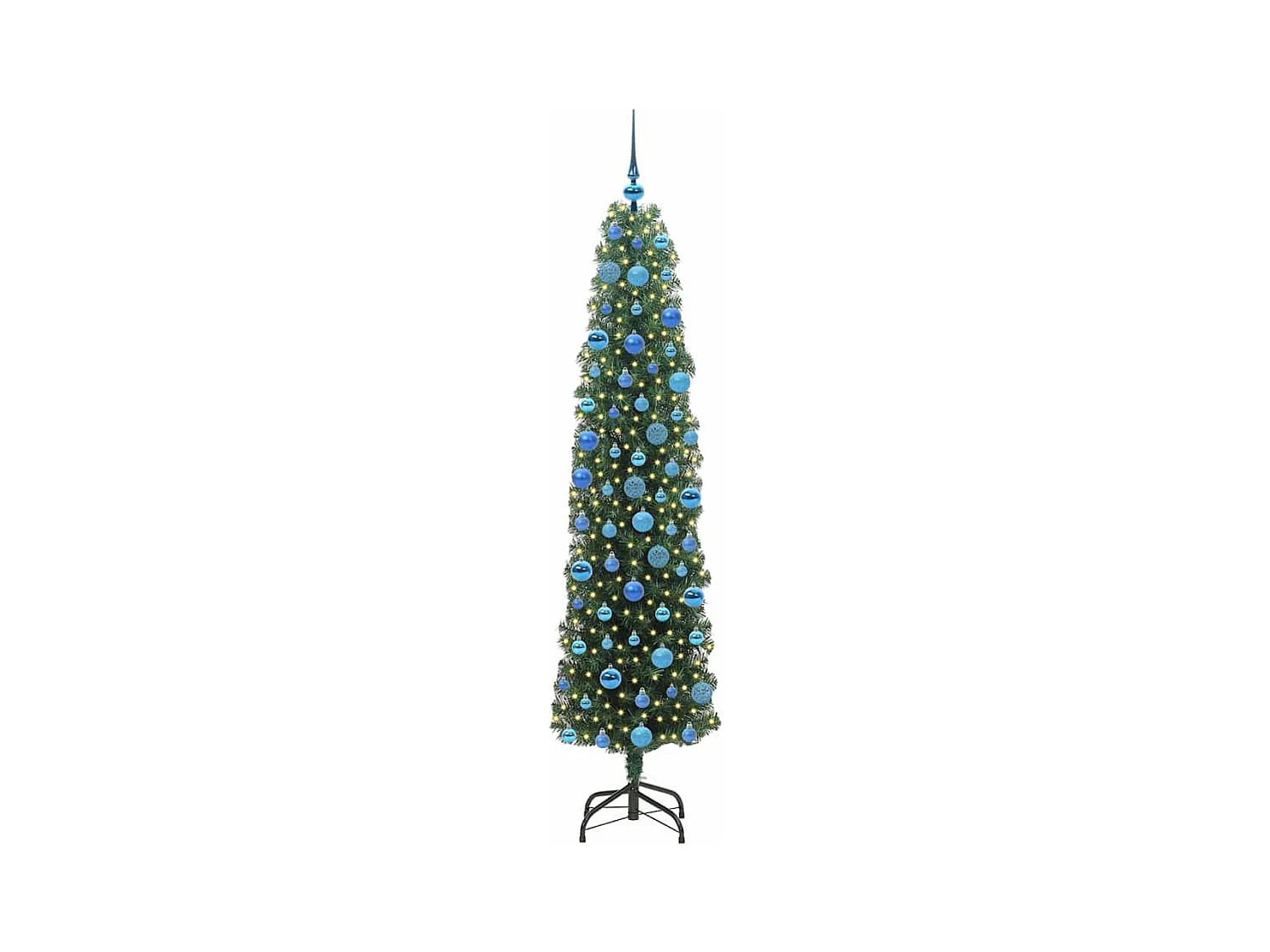 Árbol de Navidad artificial Verde 180 cm PVC, Acero y Plástico