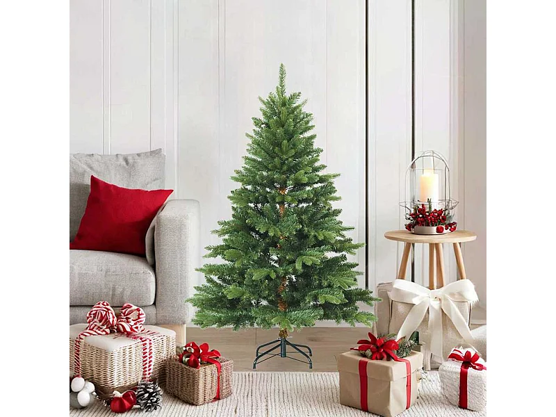 Sapin de Noël Artificiel à Branches Articulées Vert 120 cm