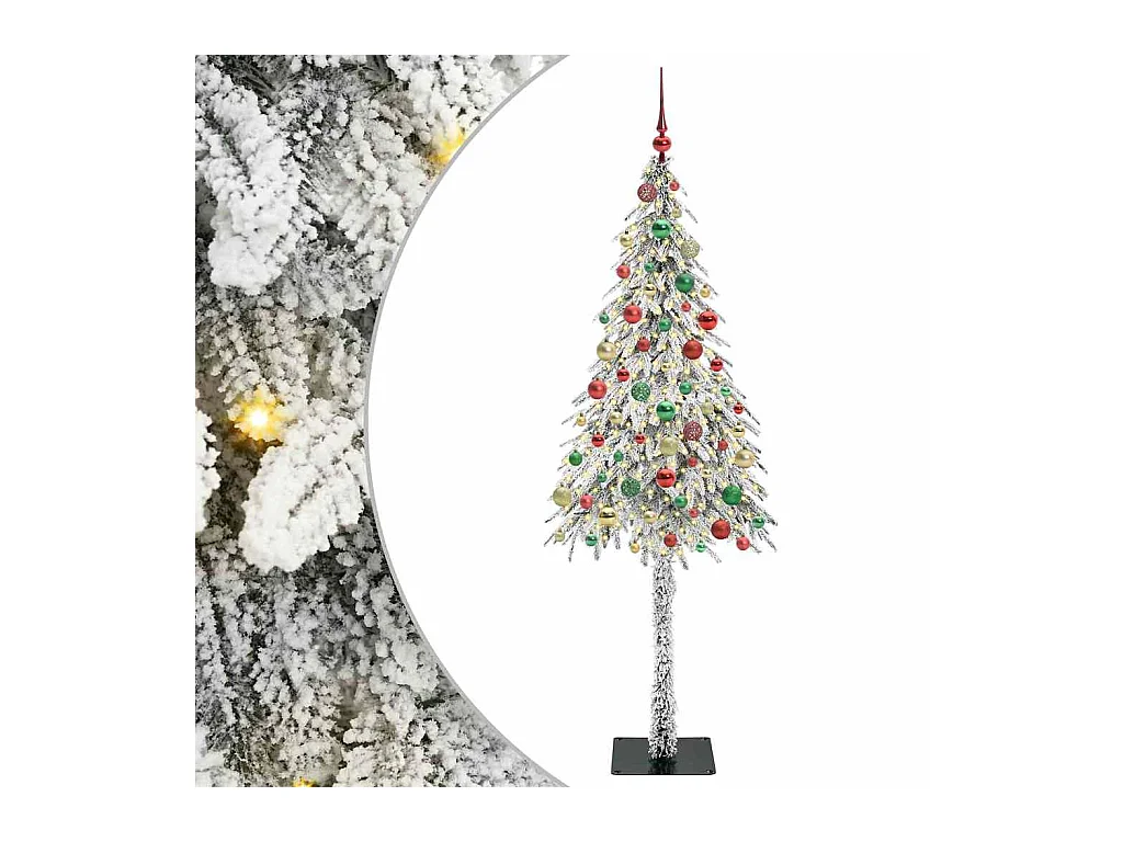 Kerstboom met 300 LED met standaard Wit 180 cm PE en Staal