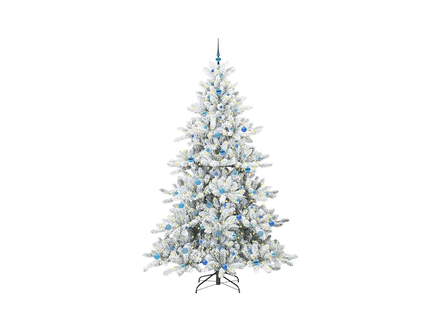 Árbol de Navidad artificial con ramas articuladas 240 cm PVC