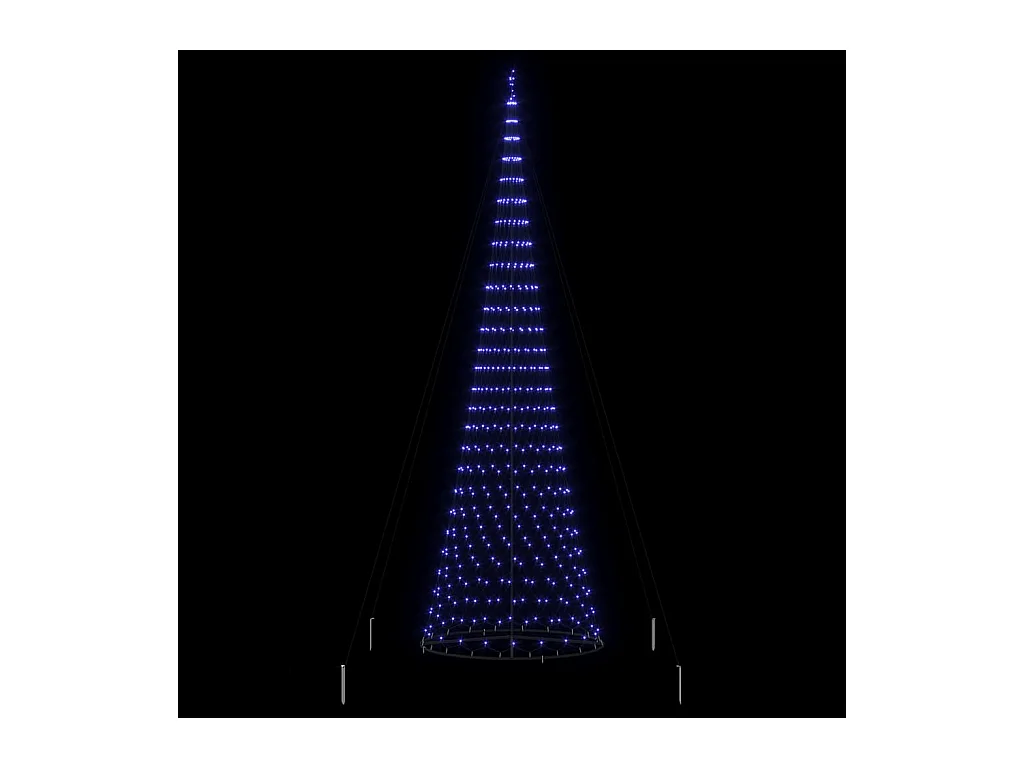 LED kerstboom met 550 LED Blauw 160 x 160 x 500 cm Metaal