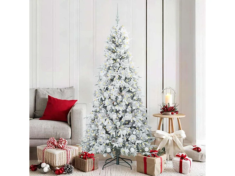 Kunstmatige Hinged Kerstboom met 300 LED Groen 180 cm PE en PVC