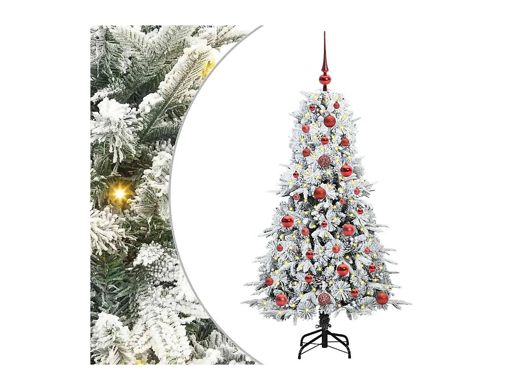 Sapin de Noël Artificiel à Branches Articulées Vert 120 cm