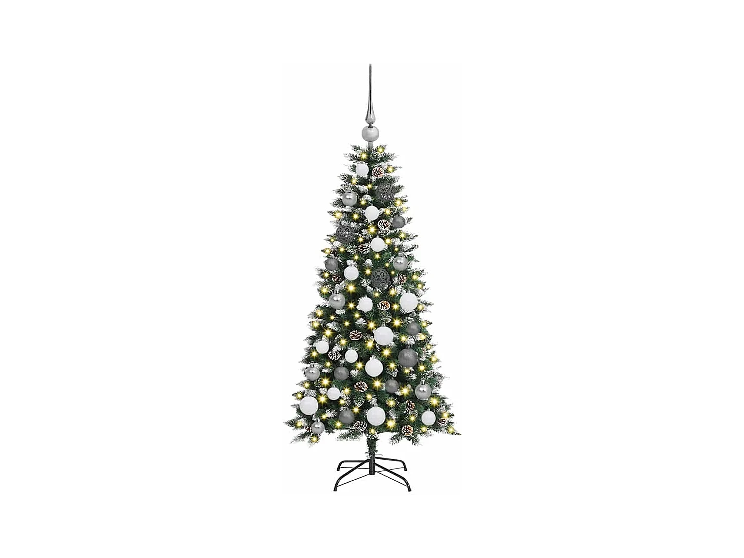 Árbol de Navidad artificial con 150 LED Verde 55 x 55 x 120 cm