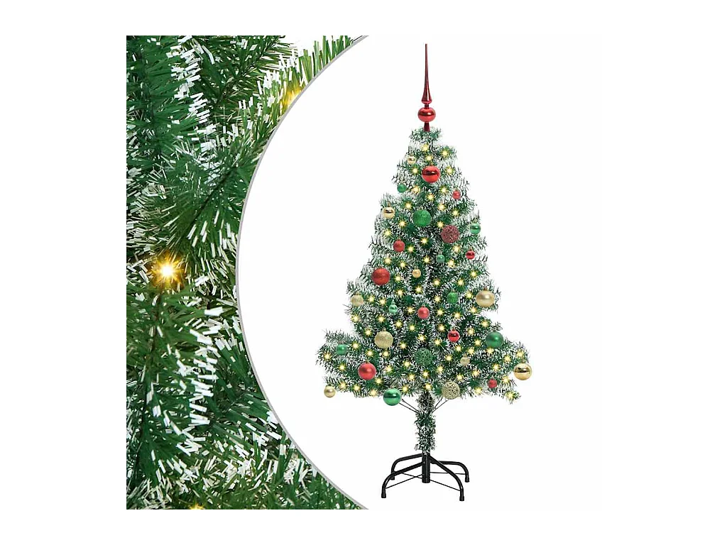 Arbre de Noël artificiel floconné de neige avec lumière LED