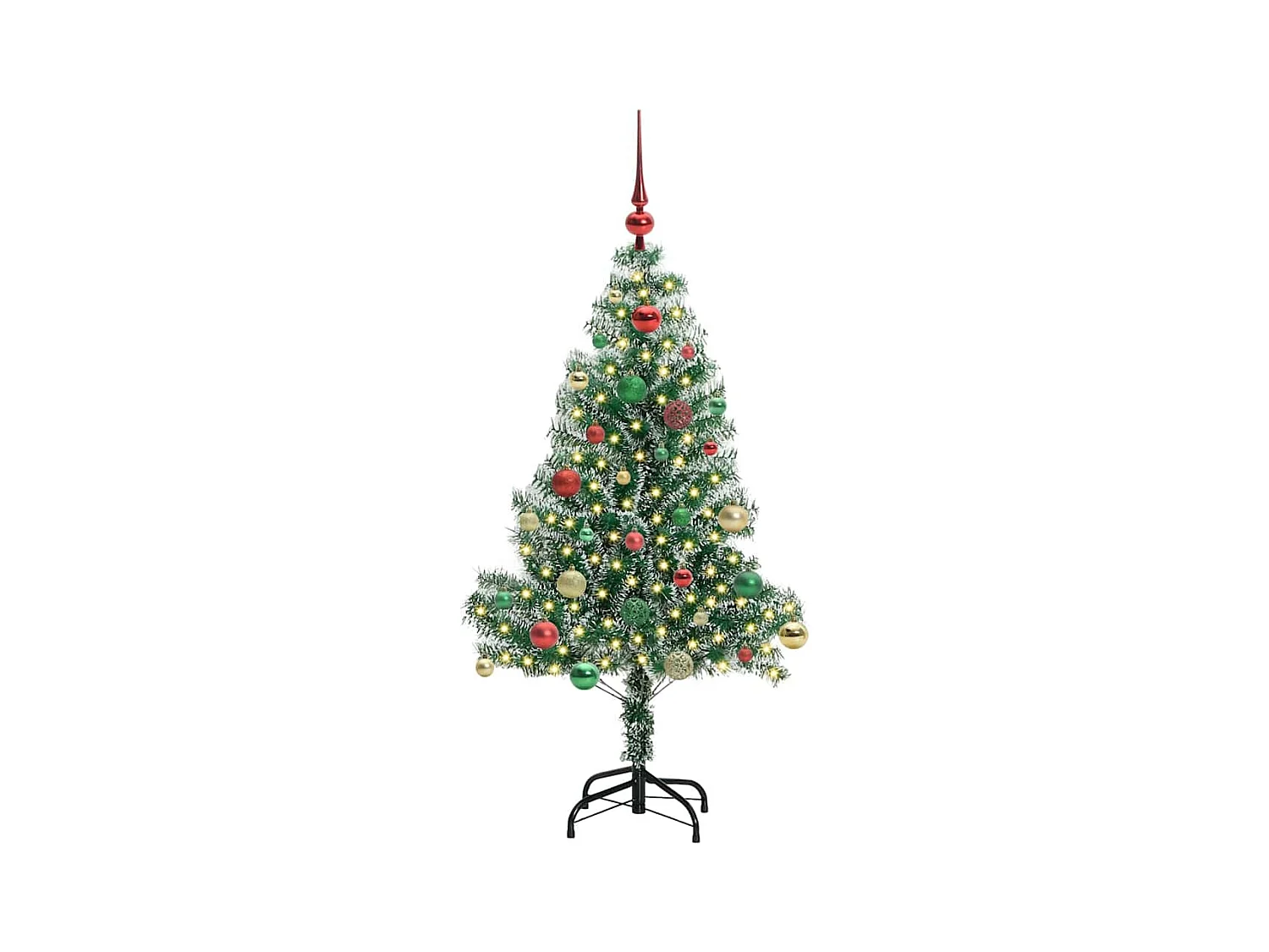Arbre de Noël artificiel floconné de neige avec lumière LED