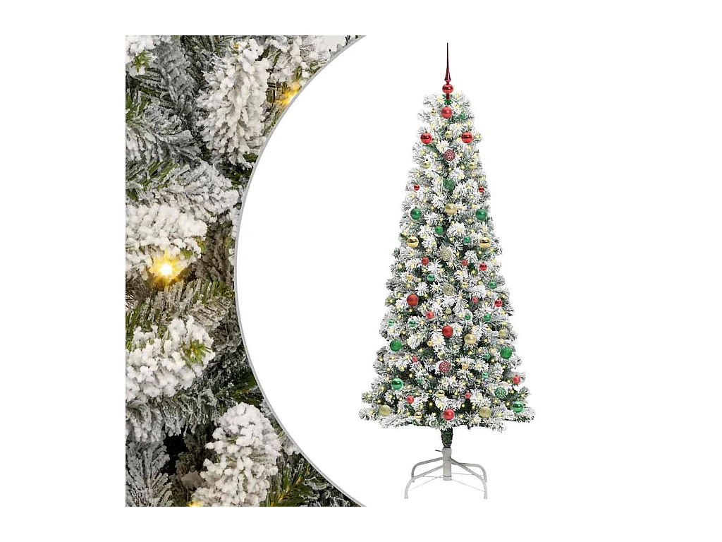 Sapin de Noël Artificiel à Branches Articulées 240 cm PVC