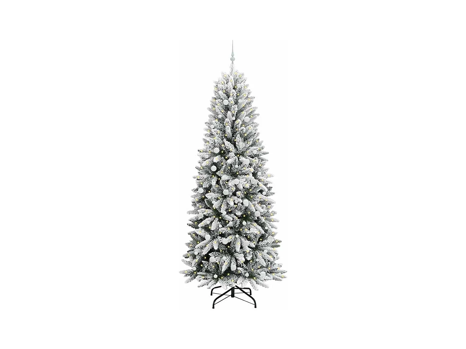 Árvore de Natal Artificial com 300 LEDs Branco 93 x 93 x 240 cm