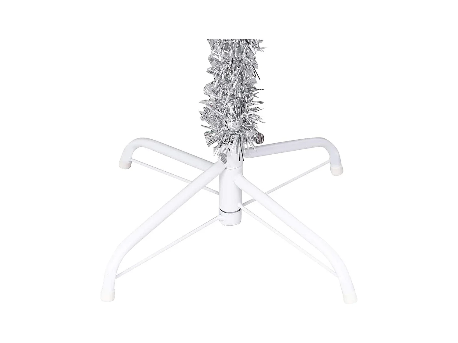 Arbre de Noël artificiel pré-éclairé/boules argenté 120 cm PET