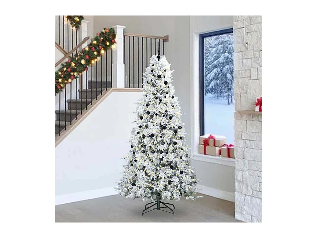 Sapin de Noël Artificiel à Branches Articulées Vert 240 cm