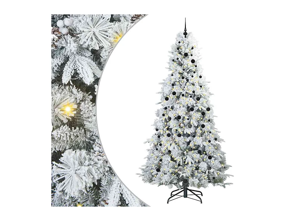 Sapin de Noël Artificiel à Branches Articulées Vert 240 cm