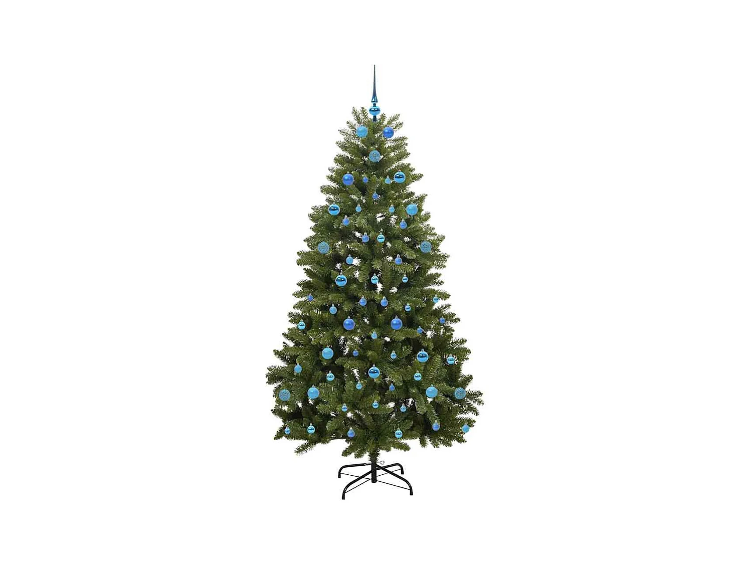 Árvore de Natal Artificial Verde 210 cm PVC e Metal