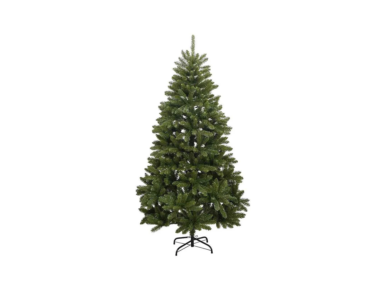 Árvore de Natal Artificial Verde 210 cm PVC e Metal