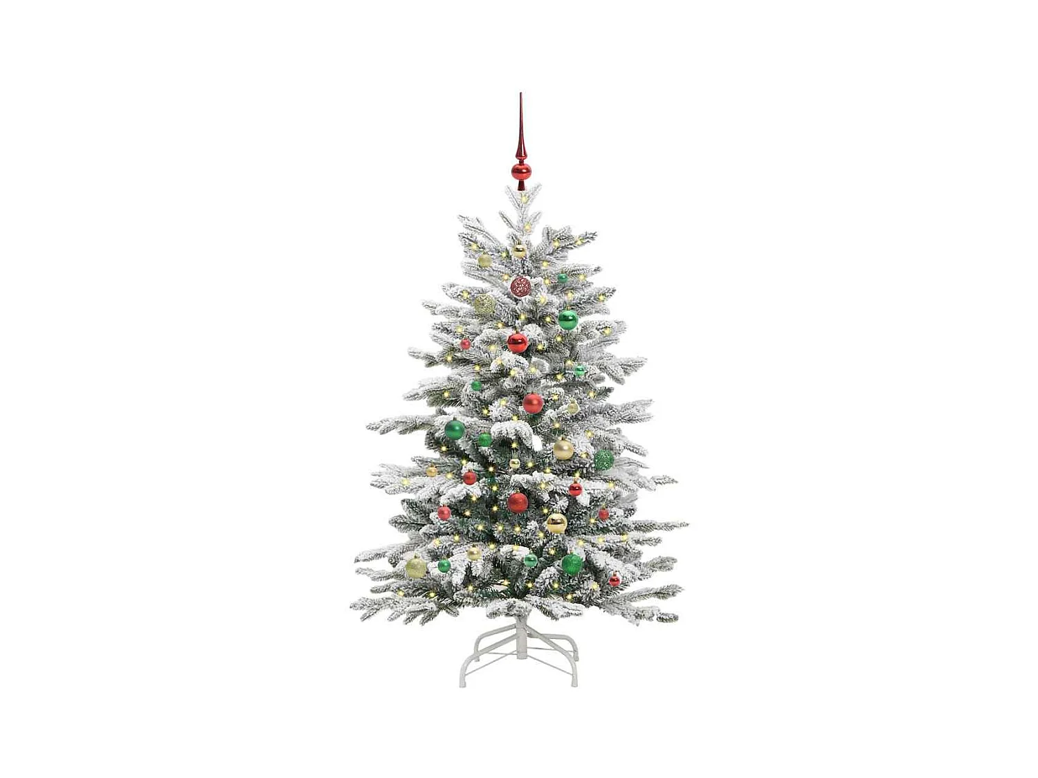 Sapin de Noël Artificiel à Branches Articulées Blanc 150 cm