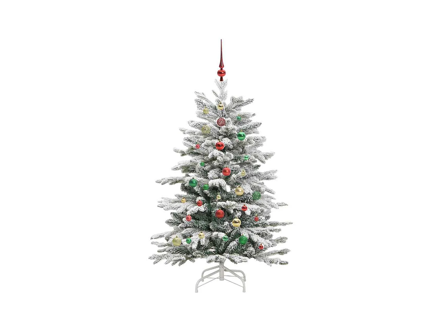 Sapin de Noël Artificiel à Branches Articulées Blanc 150 cm