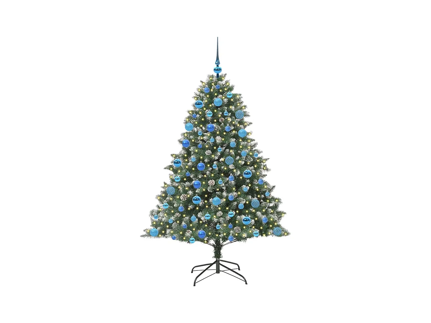 Sapin de Noël artificiel avec 300 LED Vert 126 x 126 x 180 cm