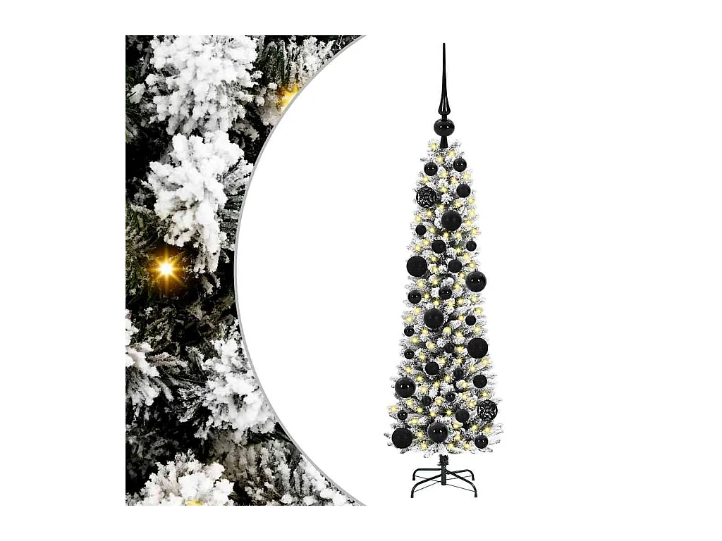 Árbol de Navidad artificial con 150 LED verde y 120 cm