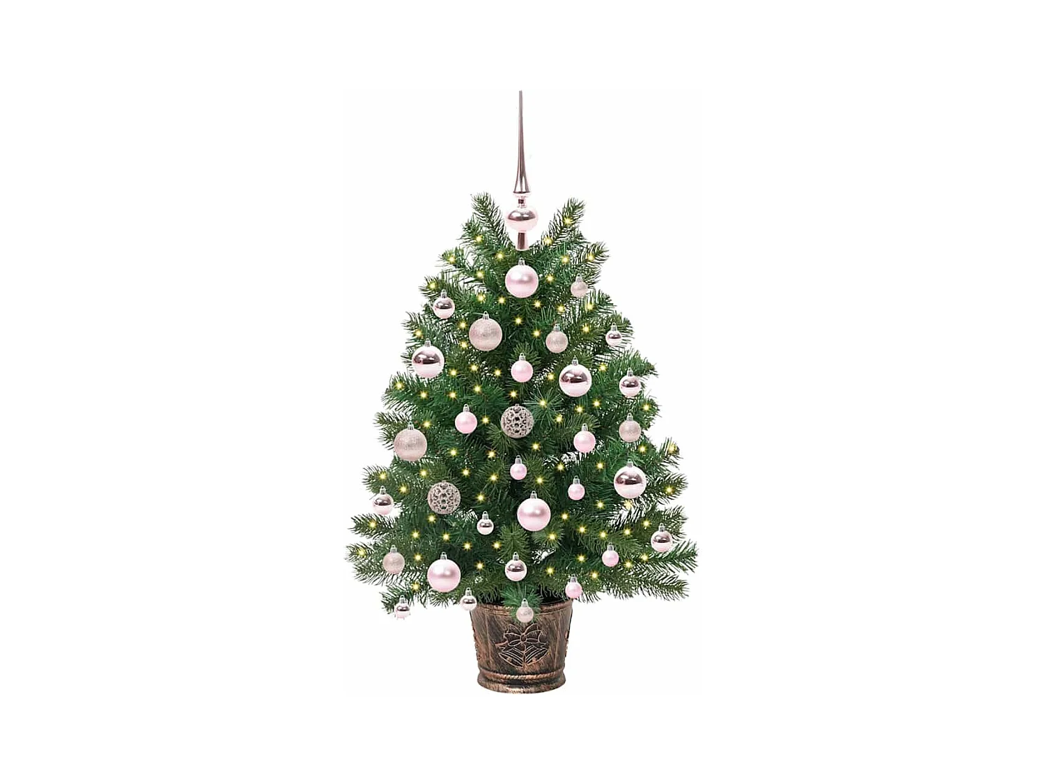 Sapin de Noël artificiel avec 150 LED Vert 75 cm PE et PVC