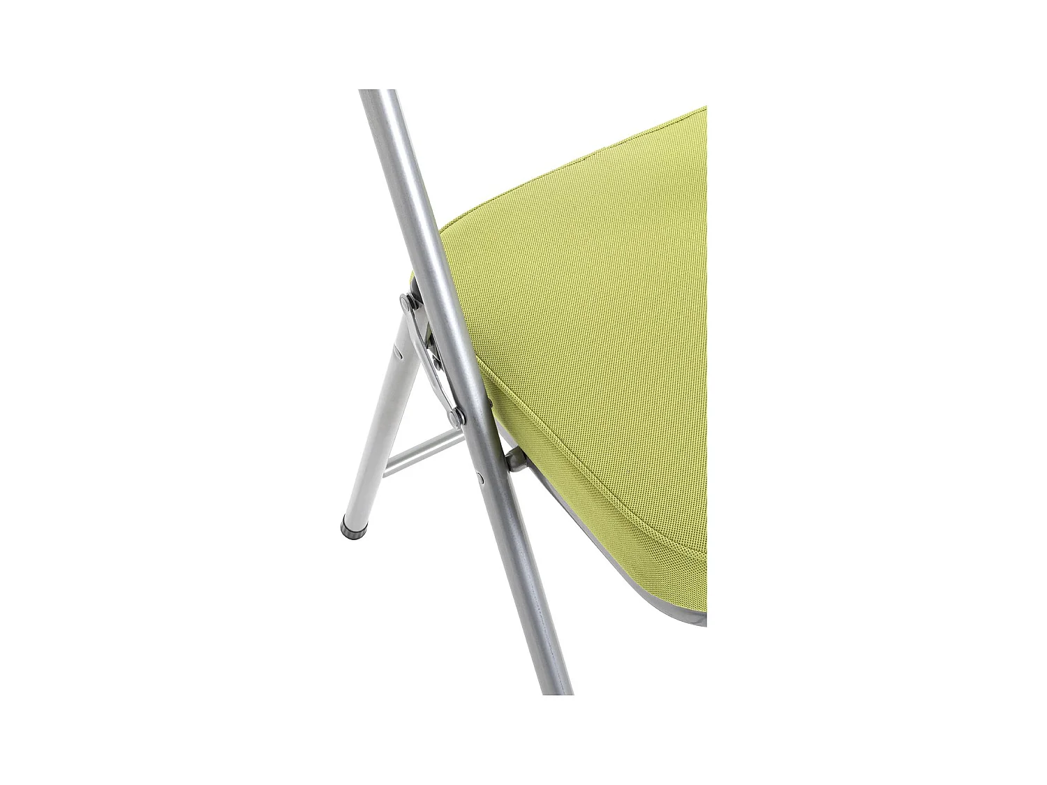 Lot de 4 chaises pliables rembourrées coloris vert - Longueur 47 x Hauteur 79 x Profondeur 53 cm