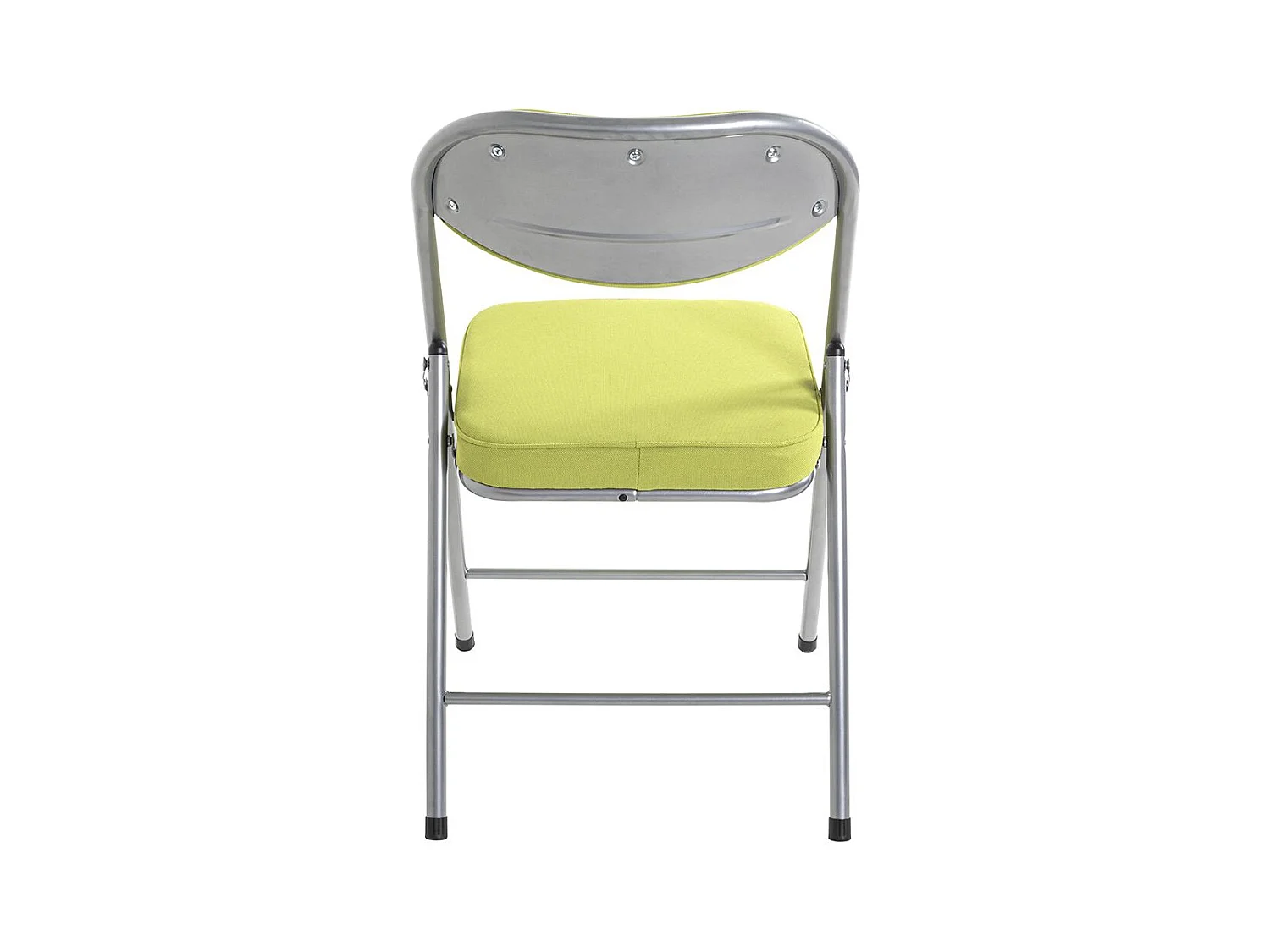 Lot de 4 chaises pliables rembourrées coloris vert - Longueur 47 x Hauteur 79 x Profondeur 53 cm