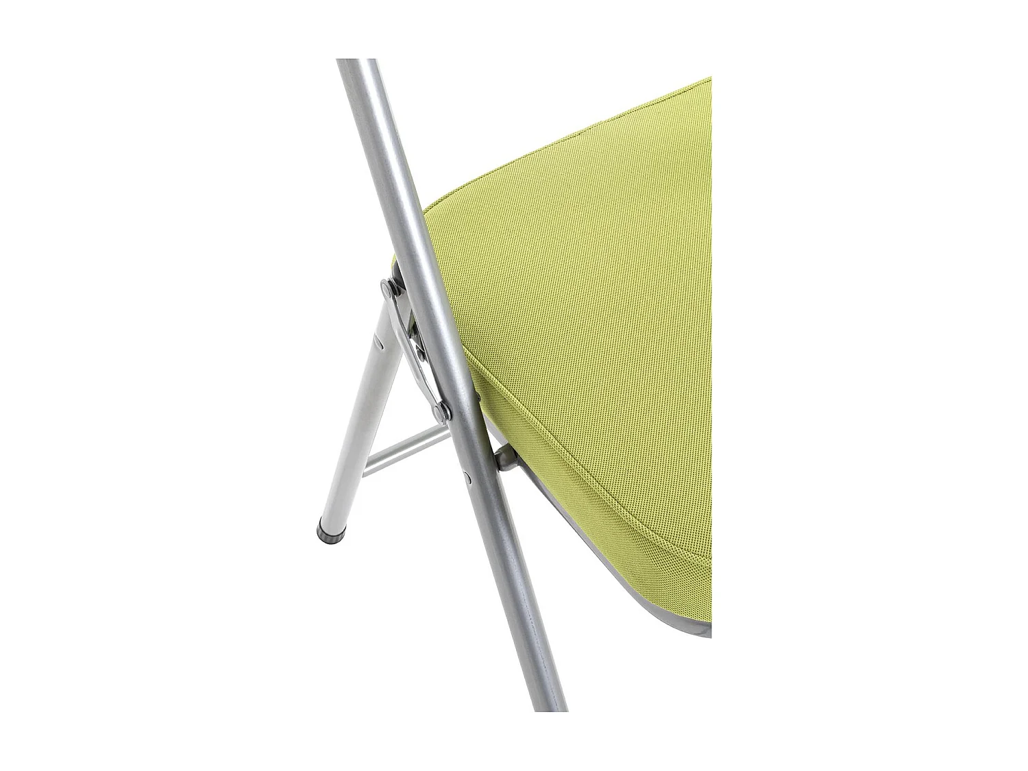 Lot de 4 chaises pliables rembourrées coloris vert - Longueur 47 x Hauteur 79 x Profondeur 53 cm