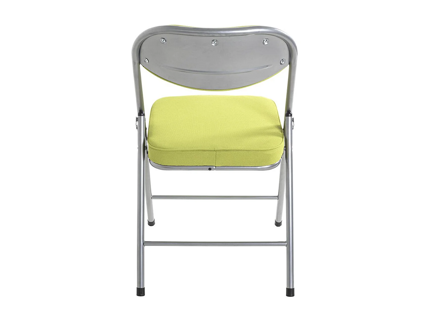 Lot de 4 chaises pliables rembourrées coloris vert - Longueur 47 x Hauteur 79 x Profondeur 53 cm