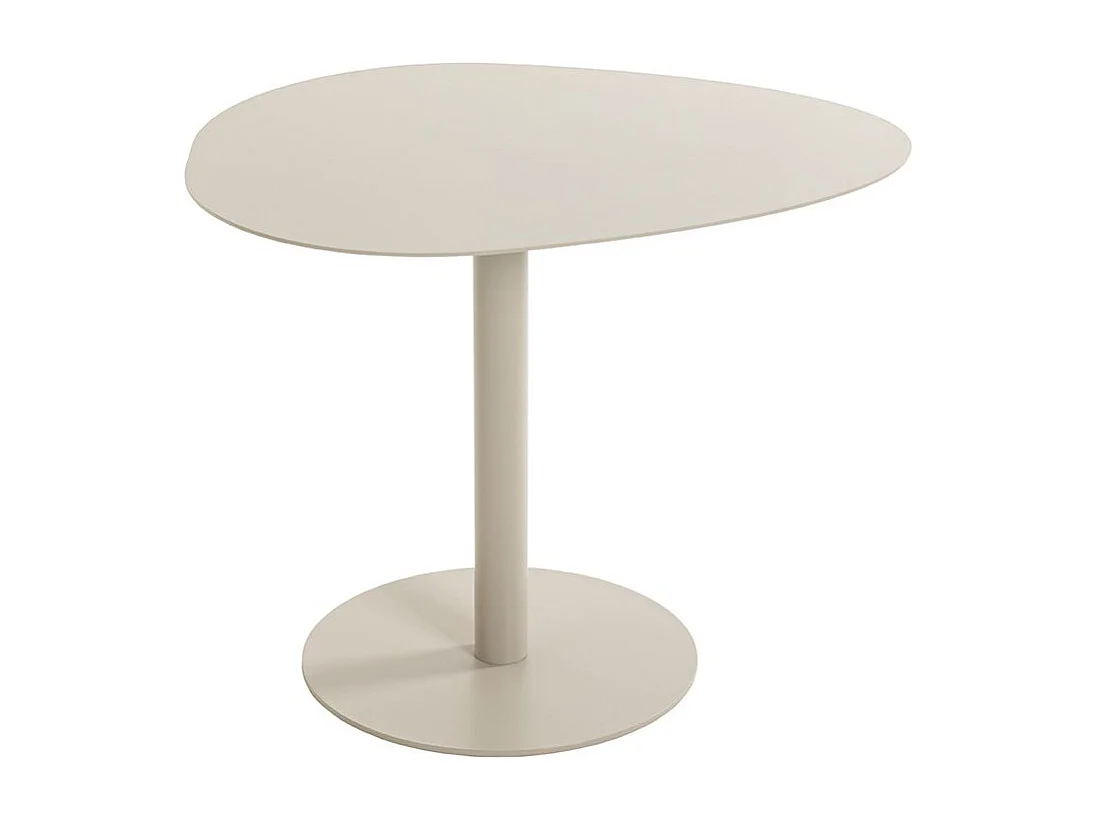 Table d'appoint table basse de salon en métal coloris gris - Longueur 51 x Profondeur 41 x Hauteur 42 cm