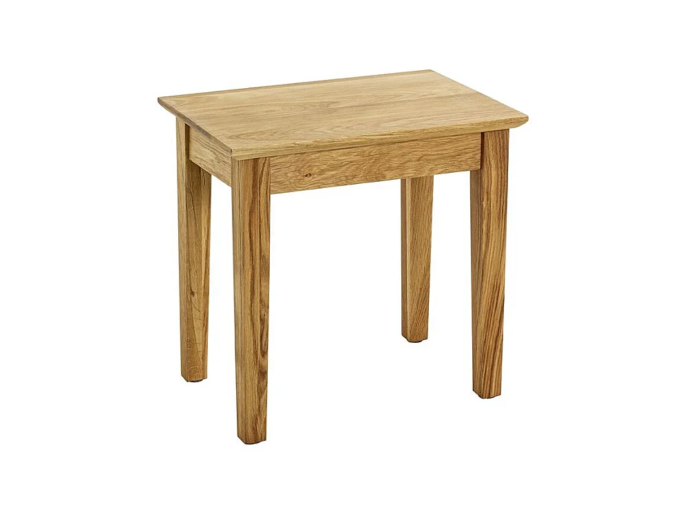 Table d'appoint en bois massif huilé coloris Chêne - Longueur 43 x Hauteur 42 x Profondeur 30 cm
