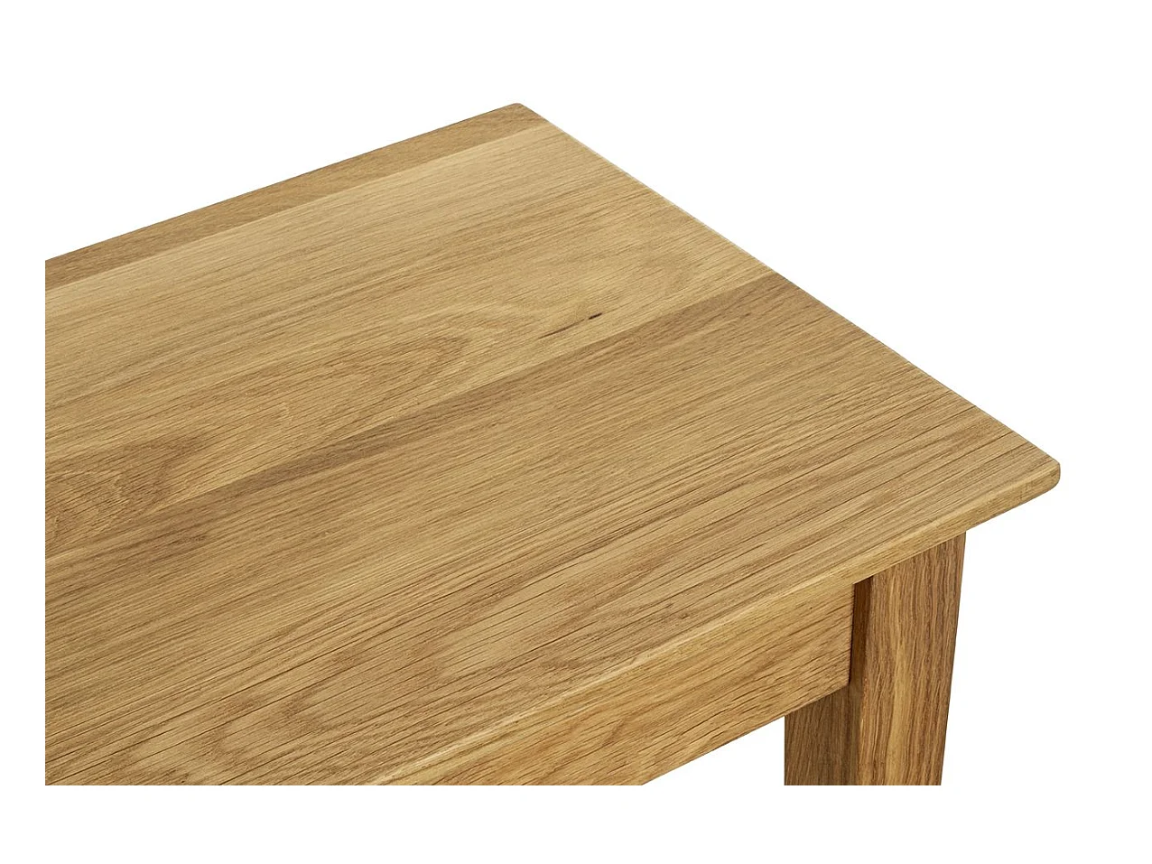 Table d'appoint en bois massif huilé coloris Chêne - Longueur 43 x Hauteur 42 x Profondeur 30 cm