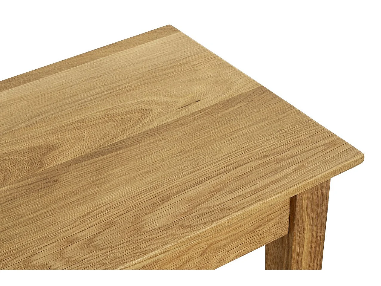 Table d'appoint en bois massif huilé coloris Chêne - Longueur 43 x Hauteur 42 x Profondeur 30 cm