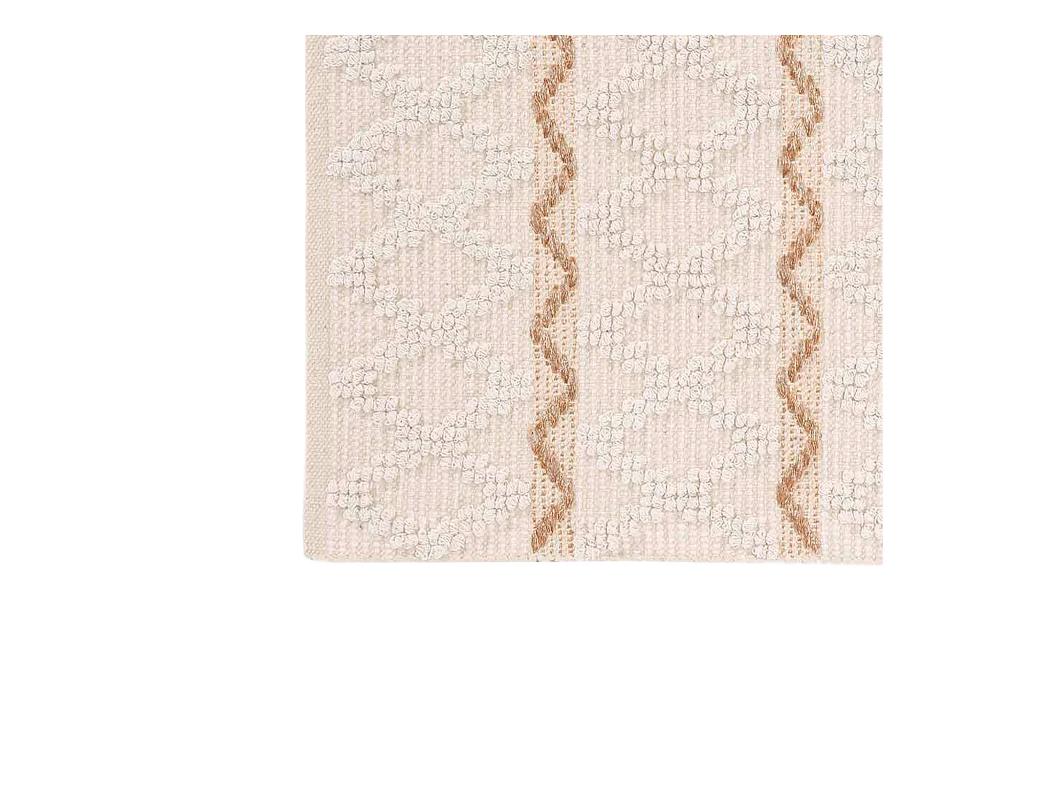 Tapis Déco Fantaisie "Belem" 60x90cm Naturel