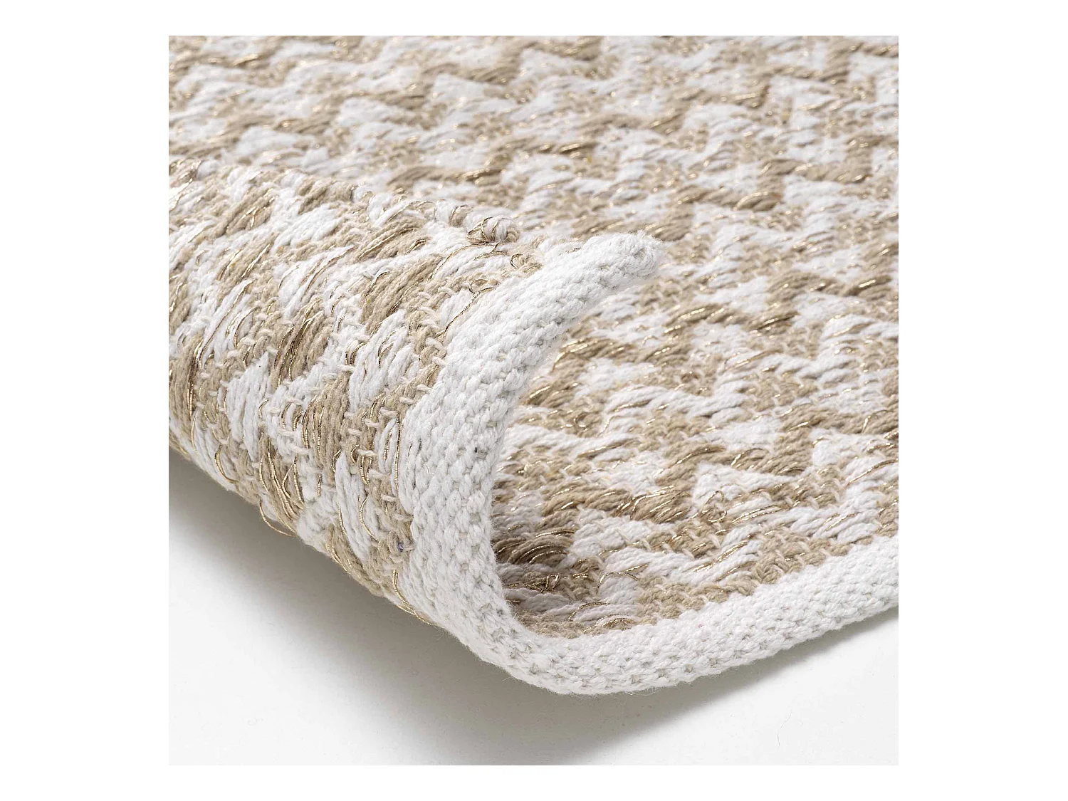 Tapis Déco Fantaisie "Belem" 60x90cm Naturel