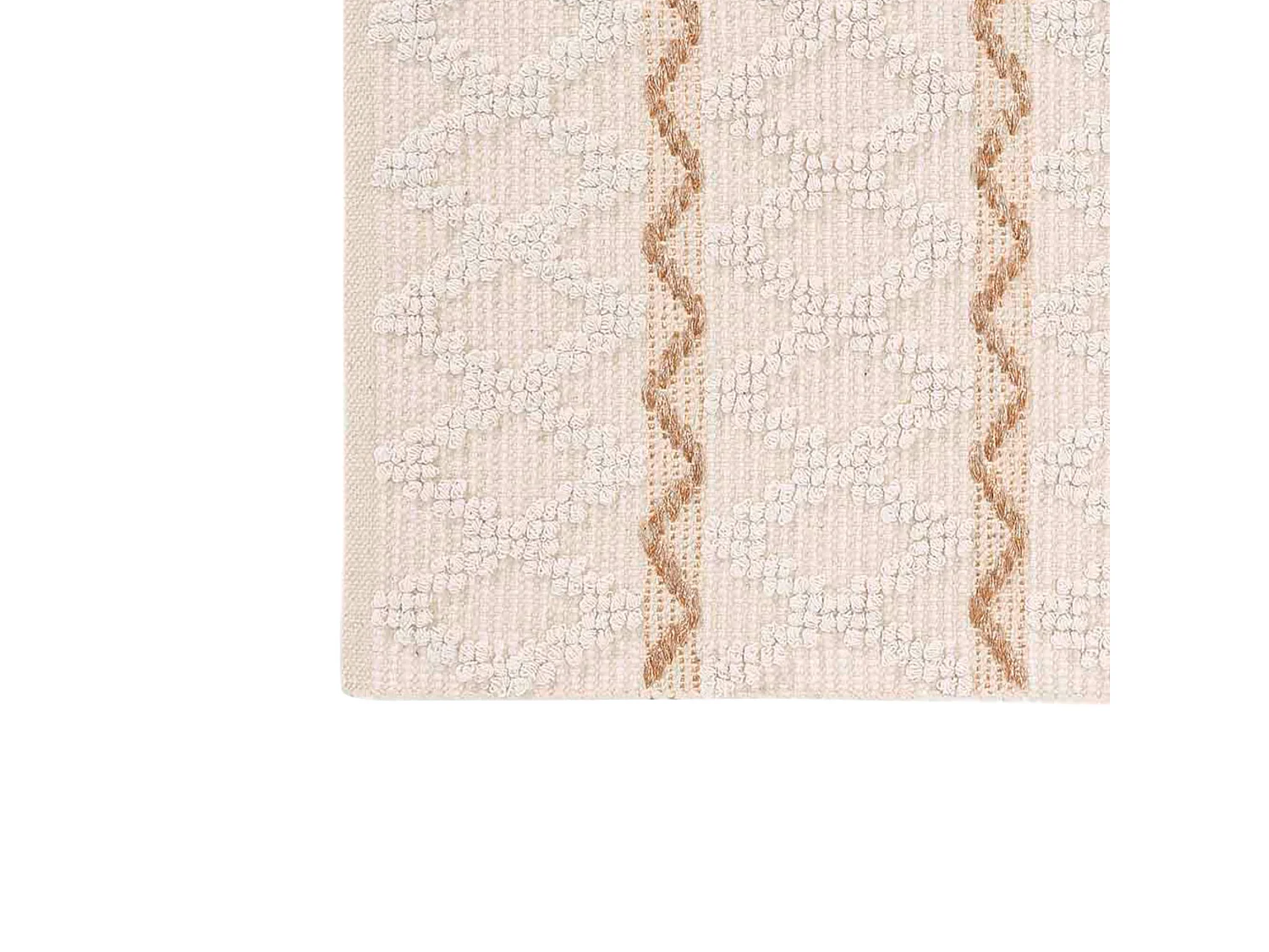 Tapis Déco Fantaisie "Belem" 60x90cm Naturel