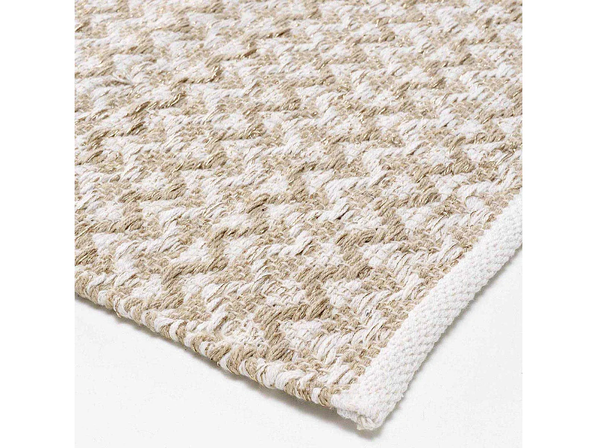 Tapis Déco Fantaisie "Belem" 60x90cm Naturel