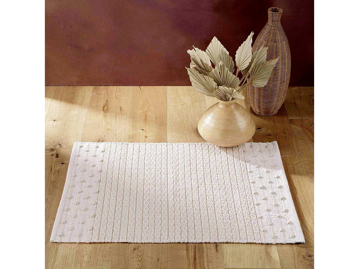 Tapis Déco Fantaisie "Artemis" 60x90cm Naturel