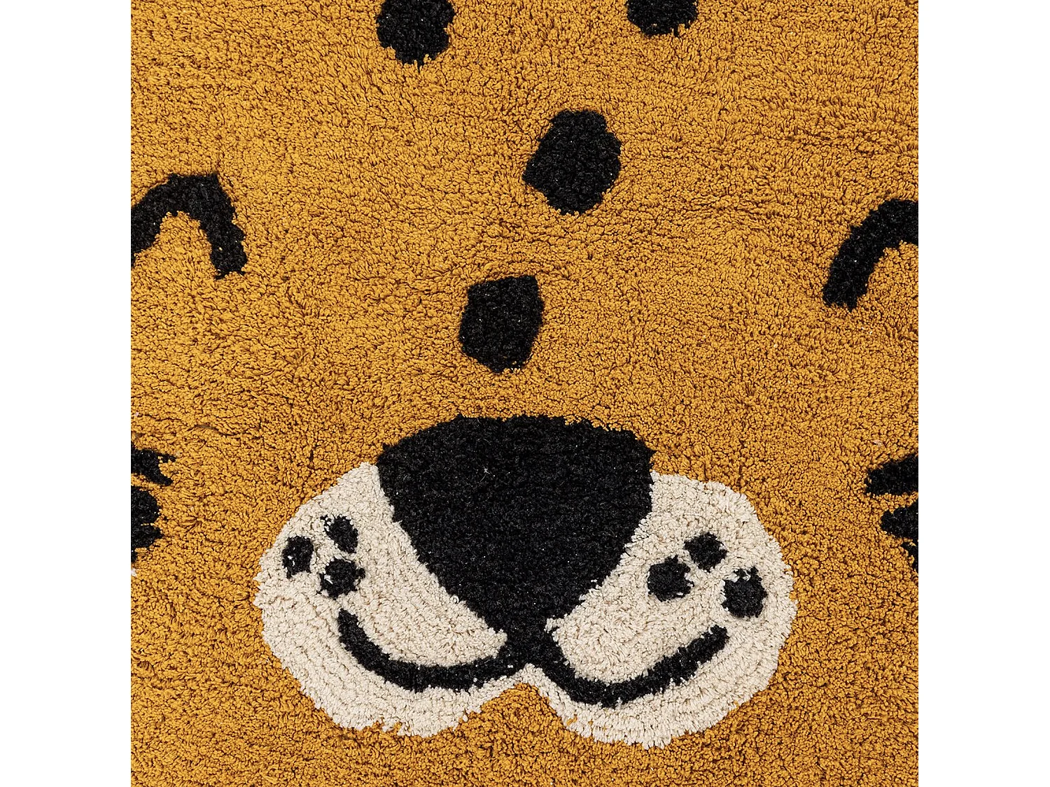 Tapis Déco Enfant "Léopard" 90cm Ocre