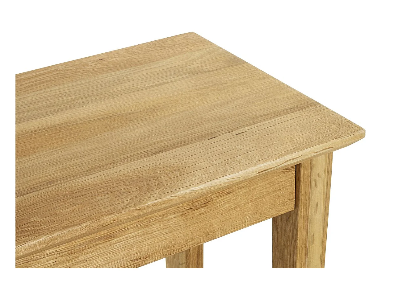 Table d'appoint en bois massif huilé coloris Chêne - Longueur 56 x Hauteur 52 x Profondeur 30 cm
