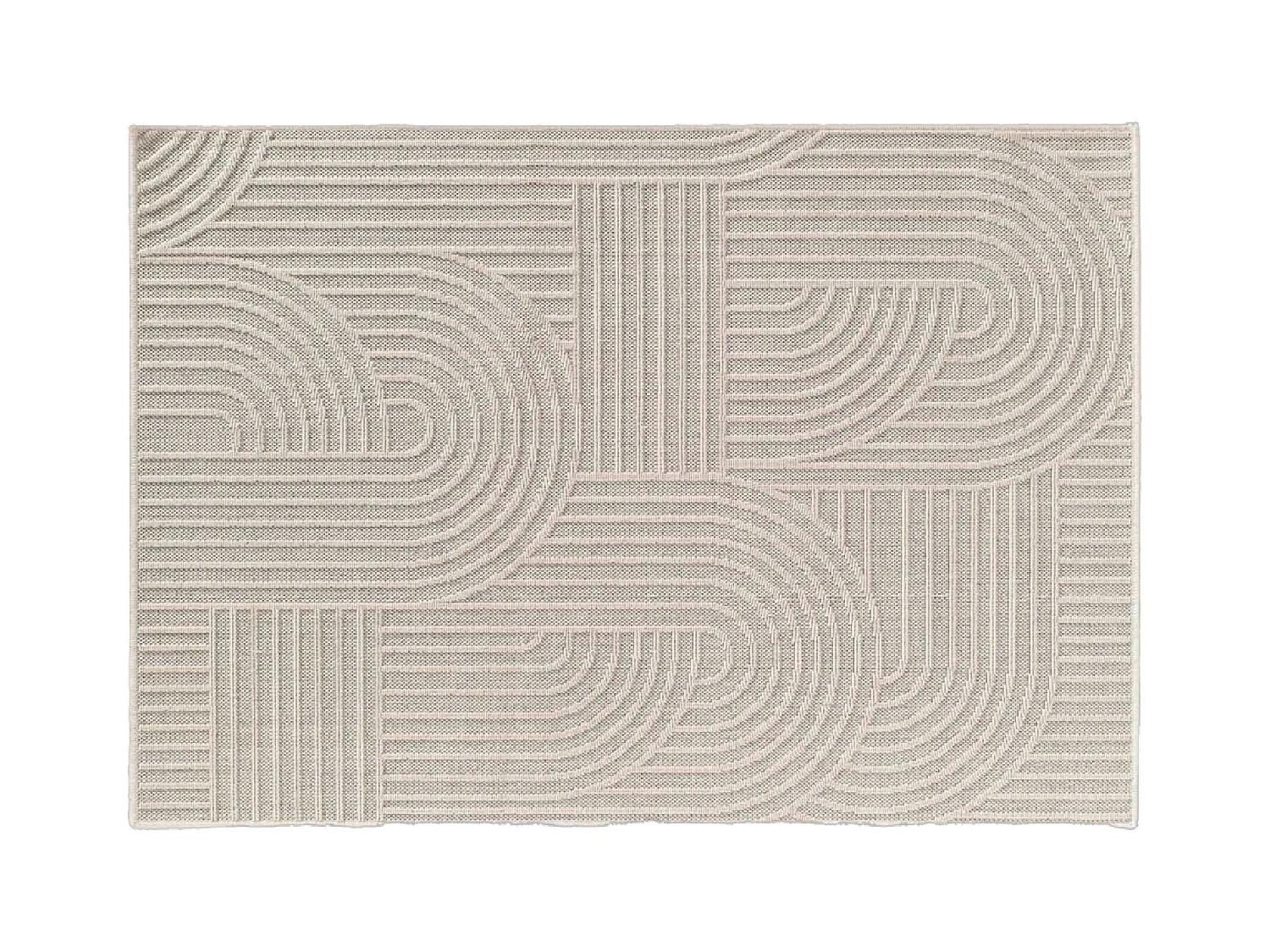 Tapis Déco Tissé "Ezio" 120x170cm Naturel