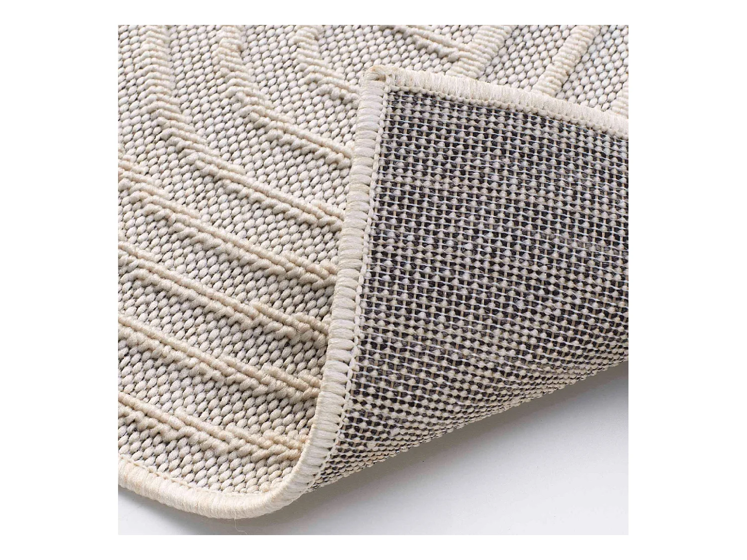 Tapis Déco Tissé "Ezio" 120x170cm Naturel