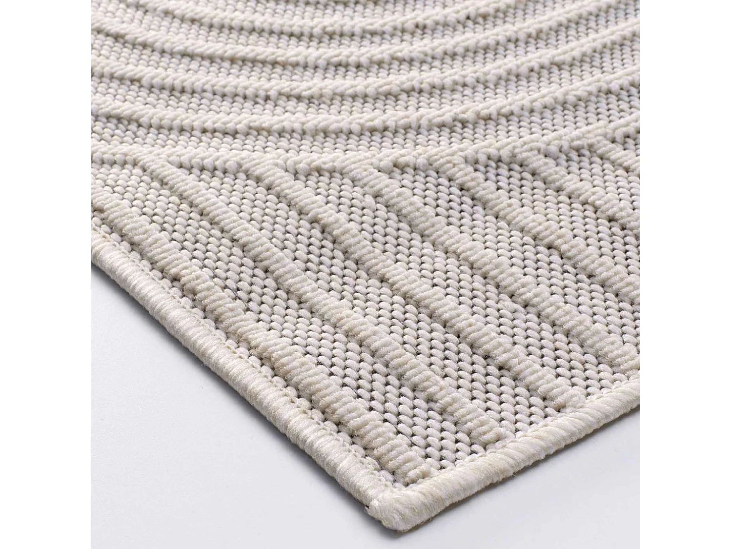 Tapis Déco Tissé "Ezio" 120x170cm Naturel