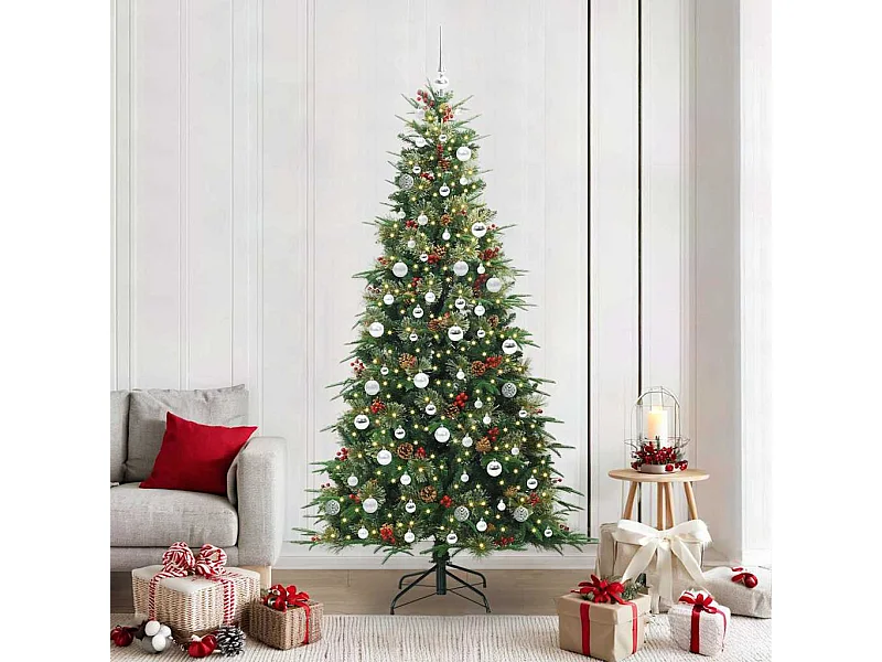 Árbol de Navidad artificial con ramas articuladas Verde 210 cm